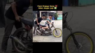 kelucuan teman nutup knalpot motor Farel prayoga #farelprayoga