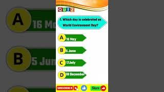 Did you know | When world environment day is celebrated | important of days and dates #shorts #viral