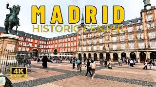 Walking in Madrid, Centro | Puerta del Sol, Royal Palace, Plaza Mayor | Spain  [4K UHD 60Fps]