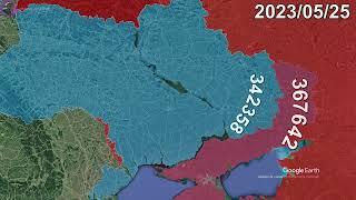 Russian Invasion of Ukraine: Every Day to November 1st, 2024 using Google Earth