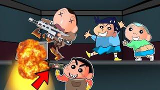 Plumber Shinchan Hides Bomb In Vent To Kill Imposter In Among Us 3D  | Shinchan Playing Super Sus 