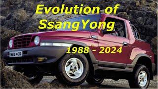 Evolution of SsangYong 1988 - 2024