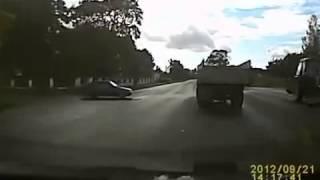 NEW car and truck accident in Russia!
