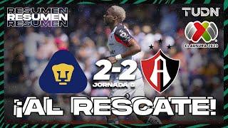 Resumen y goles | Pumas 2-2 Atlas | Liga Mx - CL2023 J5 | TUDN