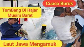 CUACA BURUK !!? DI PERJALANAN DARi SEMARANG KE PEGATAN DI HAJAR OMBAK MUSIM BARAT