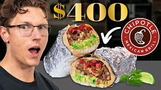 $400 Wagyu Chipotle Burrito Taste Test | FANCY FAST FOOD