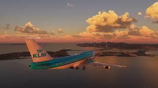 Landig at Palermo Princess Juliana TNCM  - KLM B747-8