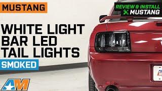 2005-2009 Mustang White Light Bar LED Tail Lights; Smoked Lens Review & Install