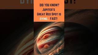 Jupiter’s GREAT RED SPOT is dying!Fast! #jupiter #planets #space #astronomy #didyouknow #shorts