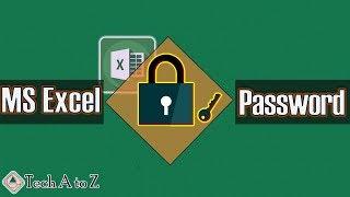 Password protect workbook I MS Excel Password I Ahsan Tech Tips