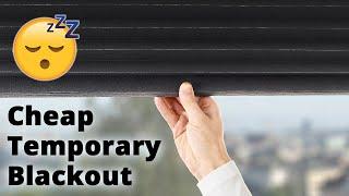 Removable Blackout Window Covering from IKEA - Cheap, Easy, No Film, Shade, or Curtain!