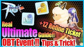 Real Ultimate OBT Event Guide!! How to Get +12 Refinement Ticket?! [Ragnarok Mobile Classic]