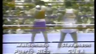 Teofilo Stevenson vs  Narciso Maldonado (Porto-Rico) KO. Finals PanAm Games 1979.