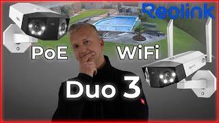 Reolink Duo 3 WLAN & PoE - 16MP UHD - 180° Panorama - Intelligente Erkennung im Test!