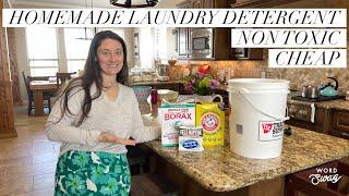 BEST Homemade Liquid Laundry Detergent (make it with me!)