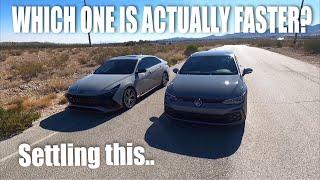 2024 MK8 GTI DSG vs 2022 Hyundai Elantra N DCT RACE!