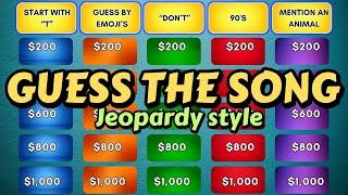 Jeopardy Music Quiz – 5 Fun Categories!  Can You Get a Perfect Score?