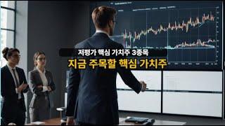 지금 주목할 핵심 저평가 가치주 3종목 20250416