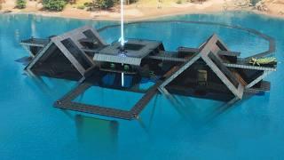 I Built a Modern Ocean Tek Base with Water Pen in ARK: Survival Ascended