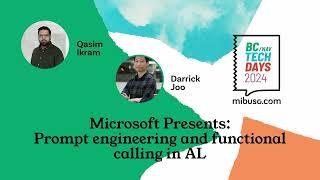 Microsoft Presents: Prompt engineering and functional calling in AL