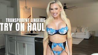 [4K] Transparent Lingerie | See-Through Try On Haul