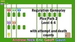 Regulation Gameplay - Pico Part 2: Level 4-4 (with attempt and death counts)