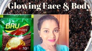 Face mask for glowing skin at HOME | COFFEE Face Pack | COFFEE Body Scrub | HOMEMADE Coffee Scrub