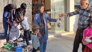 The dedicated sister and her brothers: from collecting waste to preparing food