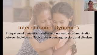 Interpersonal Dynamics