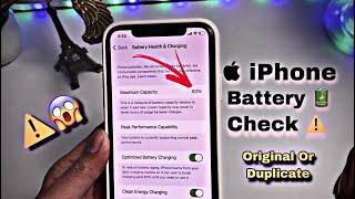 iPhone Ki original Battery Hai Kaise Pata Kare How To Check Iphone Original Battery Health Trick 