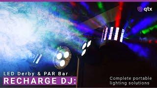 QTX | Recharge DJ: LED Derby & PAR Bar with Tripod