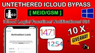 Untethered iCloud Bypass MEID/GSM Window iOS 14.8/4.7/12.5.4 Facetime/Siri/iCloud/Notification ios14