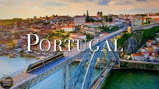 Portugal Flyover - 1 Hour Portugal Landscape  with Relaxation Music | FULL HD Drone View of Portugal