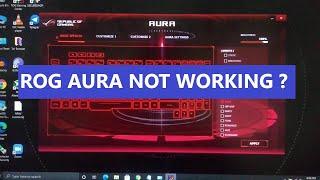 ASUS ROG AURA CORE /RGB FIX |GL503GE| STROBING NOT WORKING fix |