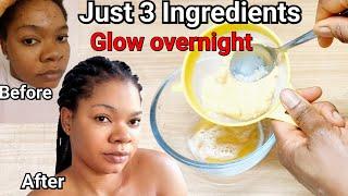 60 look 20 after using this magic glow overnight treatment #skincare #acne #beauty #diy #darkspots