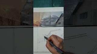 채운면 화산리 #어반스케치 #풍경그림 #drawing