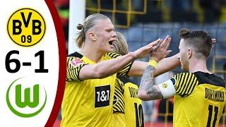 Borussia Dortmund vs VfL Wolfsburg 6-1 All Goals & Highlights | Bundesliga - 2021/2022