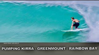 Surfing. JJ Florence, Parko, Wilko, Wayne Deane,& Co. Pumping Kirra, Greenmount, Rainbow Bay!