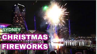 CHRISTMAS FIREWORKS AT SYDNEY DARLING HARBOUR (4K)