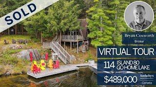 SOLD: Virtual Tour: 114 Island 80, Go Home Lake