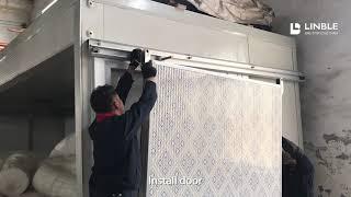 How to install cold room sliding door？