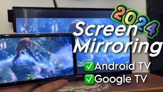 Pasti Bisa 100% Cara Baru Screen Mirroring Tanpa Aplikasi di Android TV / Google TV