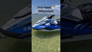 Jet-skiing to Ship Island in Mississippi! ️