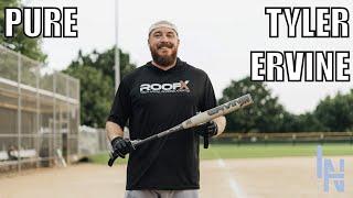 TYLER ERVINE SWINGING HIS SIGNATURE PURE  | USSSA 240 SLOWPITCH BAT REVIEWS | LNH