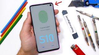 Galaxy S10 Durability Test - Ultrasonic Fingerprint Scratched?!