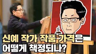 뭔가 수학 공식 같은 신예 작가의 미술작품 가격 책정 방법