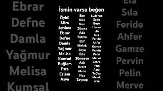 İsmin varsa beğen