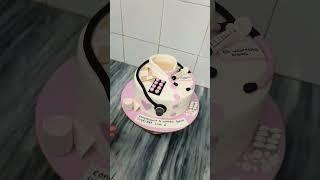 Beautiful birthday cake docter theme #cakedecorating #with #cream &#foundant #cakedecorating #delic