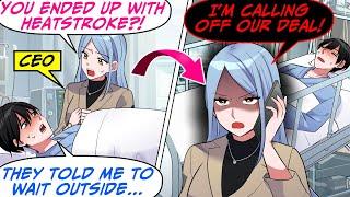 My Client Made Me Wait Outside 5 Hours in the Heat! I Got Heatstroke & the CEO…[RomCom Manga Dub]