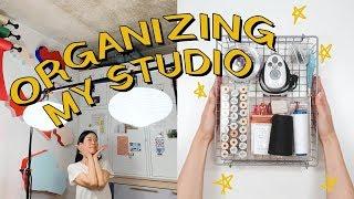 Create your happy sewing place (declutter/organize!)